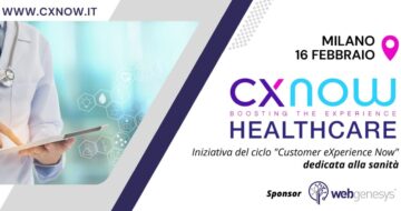 WEBGENESYS ALL&#8217;EVENTO “CXNOW HEALTHCARE”